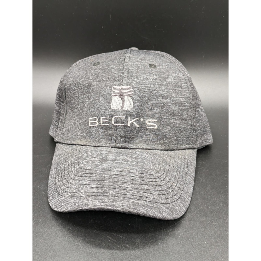 Preowned Becks Hybrid Seeds Gray Hat ball Cap Adjustable President's Club